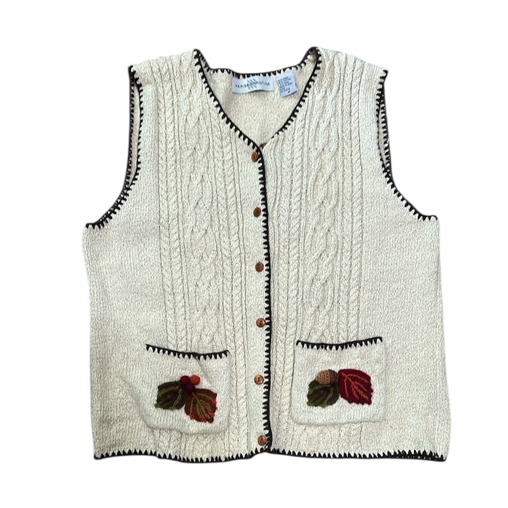 Marisa Christopher Vintage Fall Sweater Vest